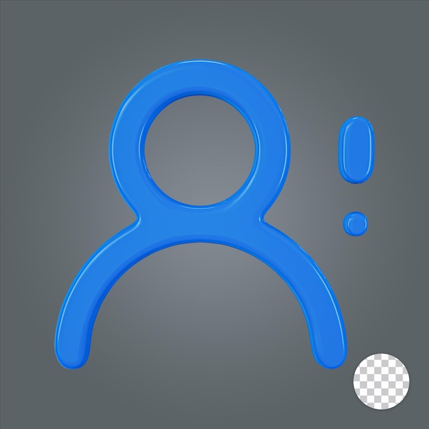 User 3d icon