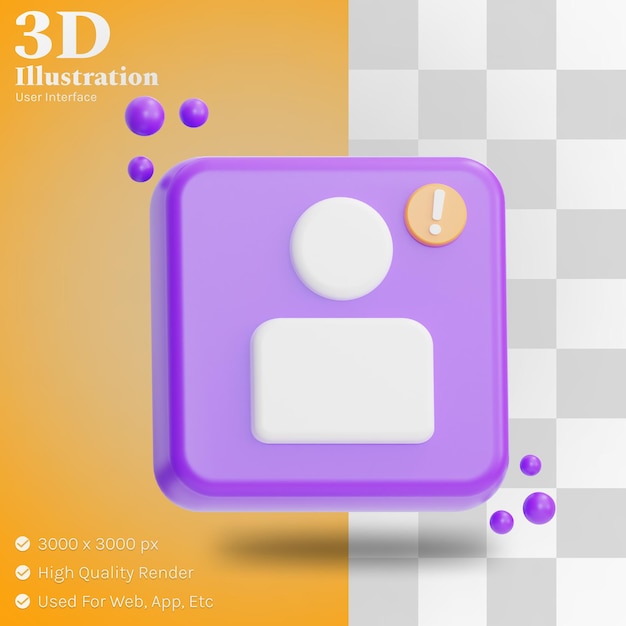 User illustration 3d