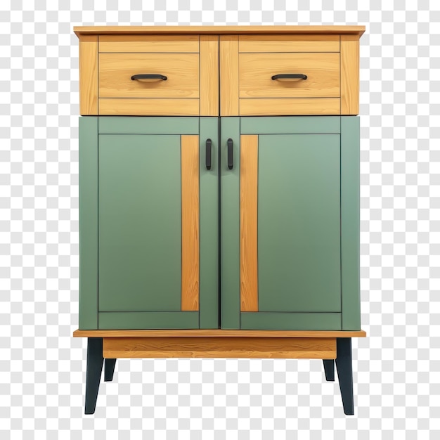 Utility Cabinet front view full length isolate on transparency background