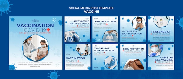 Vaccine social media post