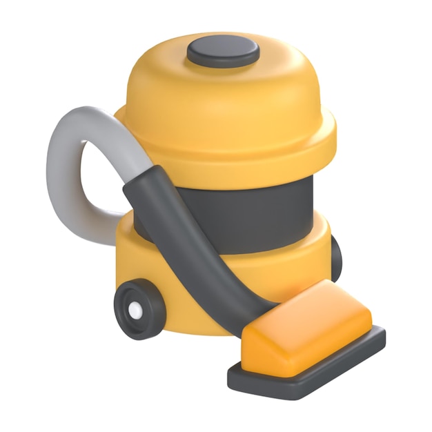 PSD vacuum 3d illustration