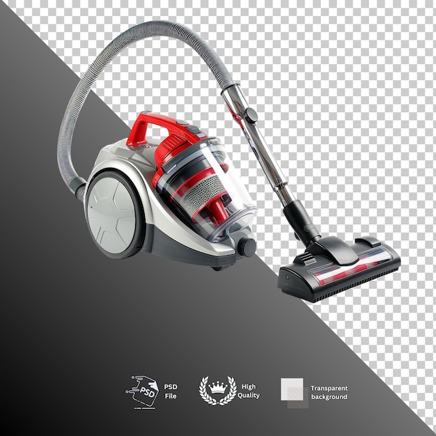 PSD vacuum cleaner isolated on transparent background