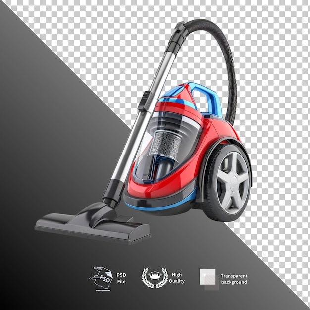 PSD vacuum cleaner isolated on transparent background