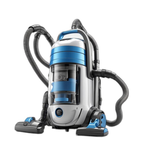 PSD vacuum cleaner psd on a white background