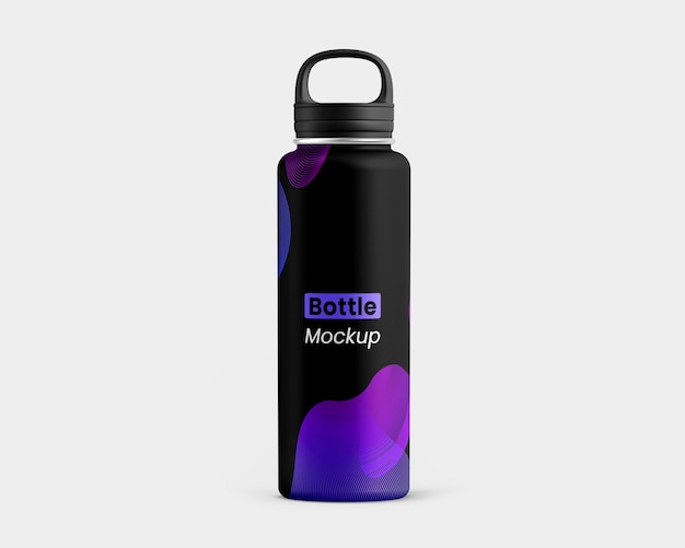 vacuum Water Bottle Mockup