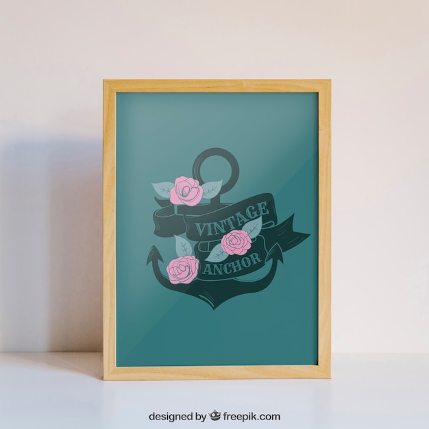 Valentine elements and frame mockup