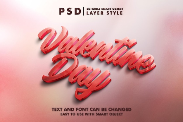 Valentine Psd Text Effect