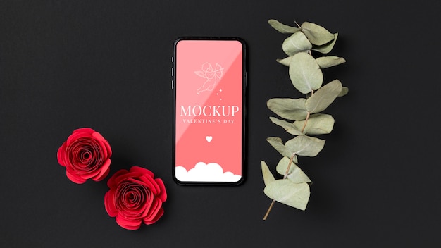 Valentine's day concept mock-up