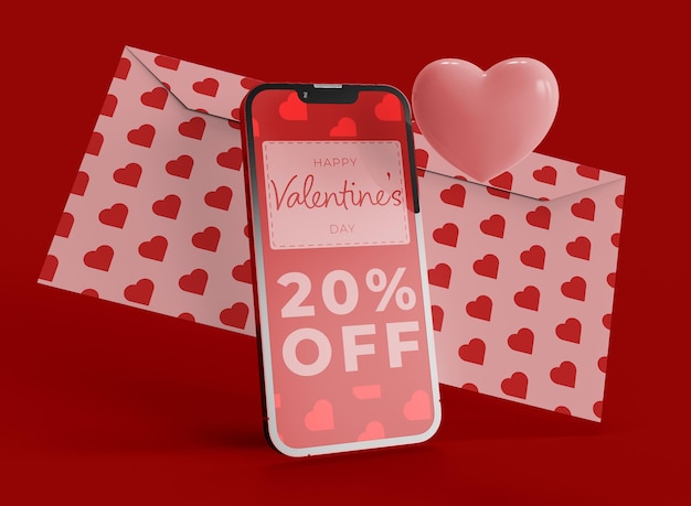  Valentine's Day Smartphone Mockup