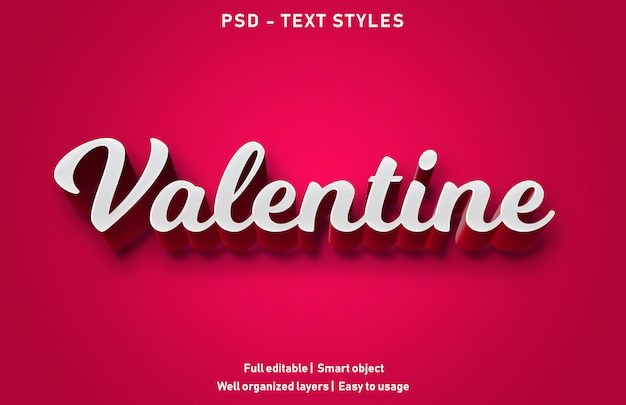 valentine text effect