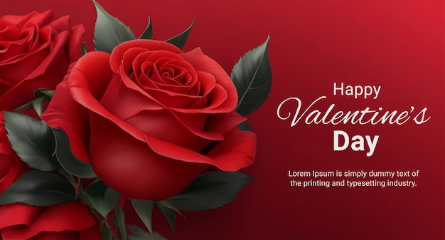 valentines day background with love hearts and greeting message