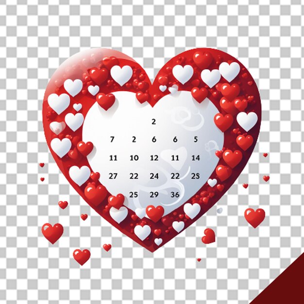 Valentines day Card PNG Illustration