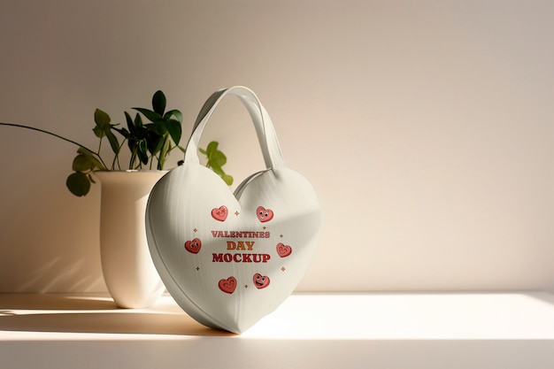 Valentines day merchandising  mockup