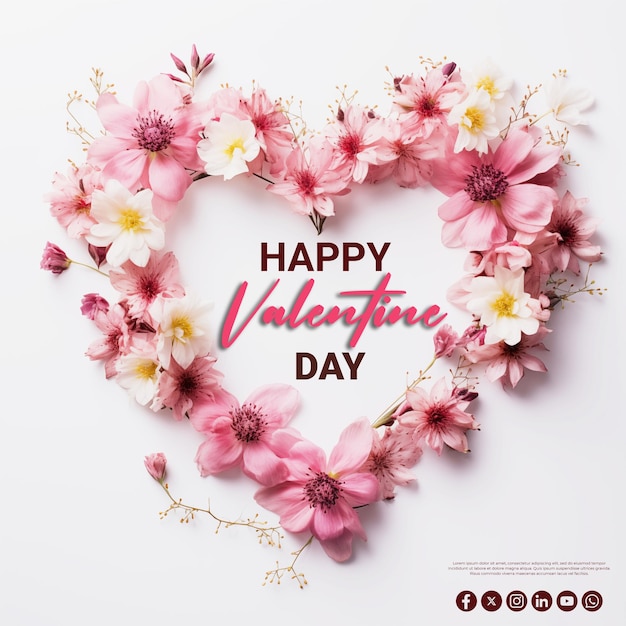 Valentines day special love shape psd background