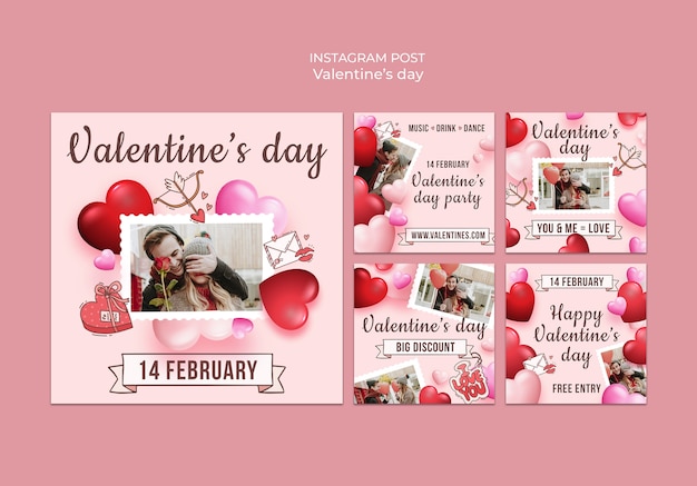 Valentines day template design