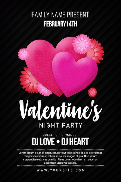 Valentines Night Party Flyer