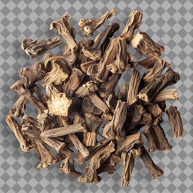 Valerian Root Herb Type Valeriana Officinalis Form of Herb D Isolated Object on Clean Background