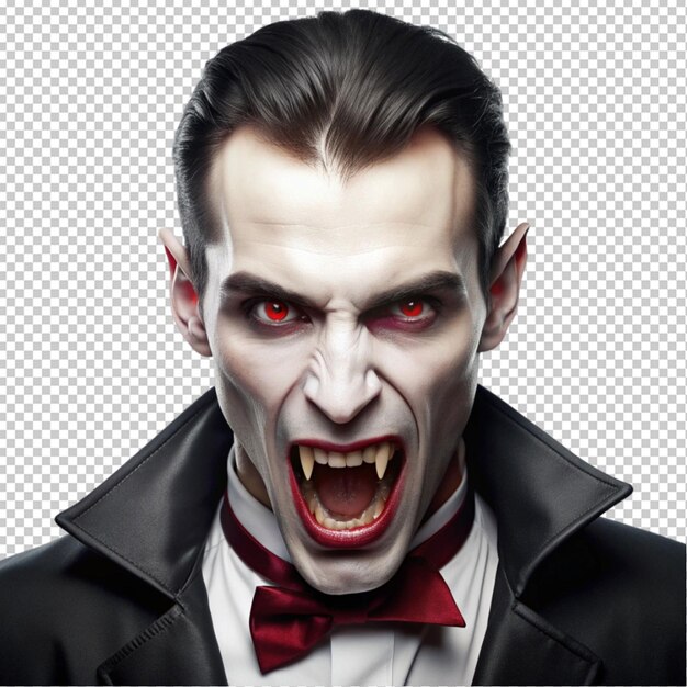 PSD a vampire on transperent background