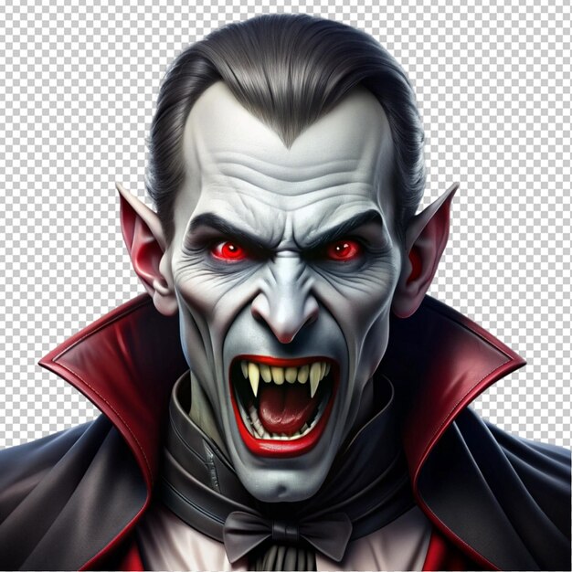 PSD a vampire on transperent background