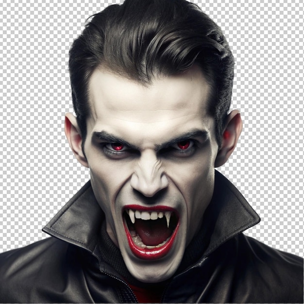 PSD a vampire on transperent background