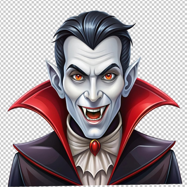 PSD a vampire on transperent background