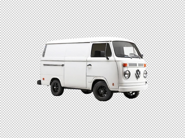 Van isolated on transparent background