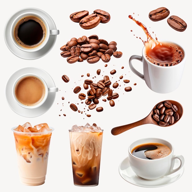 PSD variety of coffee drinks