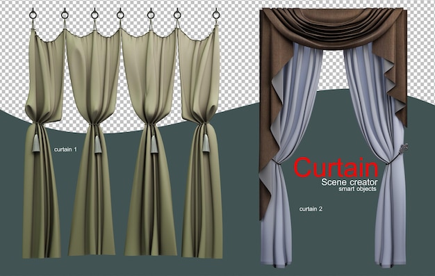 A variety of style classic curtains