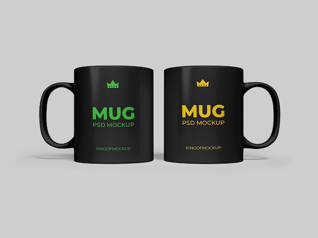 Various Mug Mockup Design in 3D Rendering