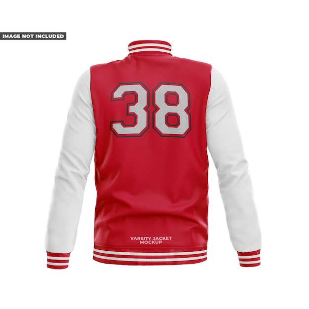 Varsity Jacket Mockup - Back View