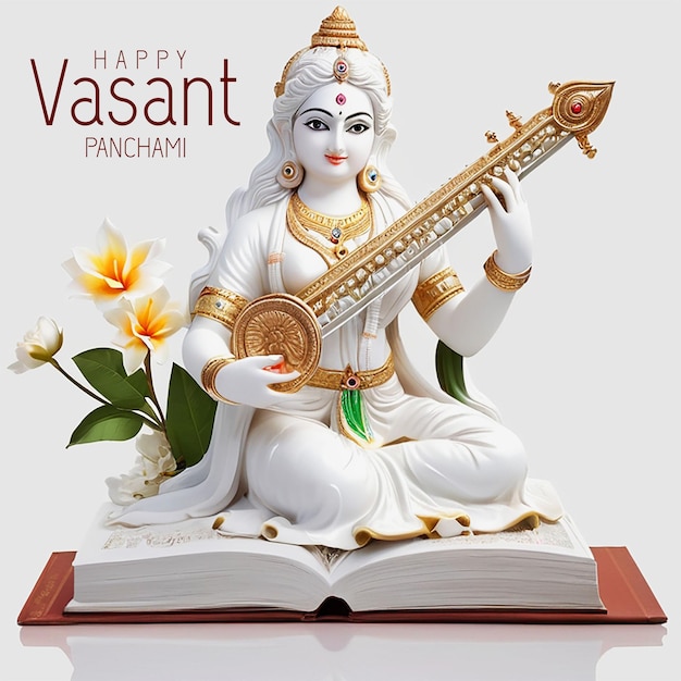 Vasant Panchami festival illustration template