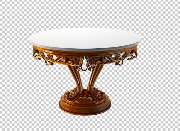 Vector 3d table for object presentation Empty top table on isolated background