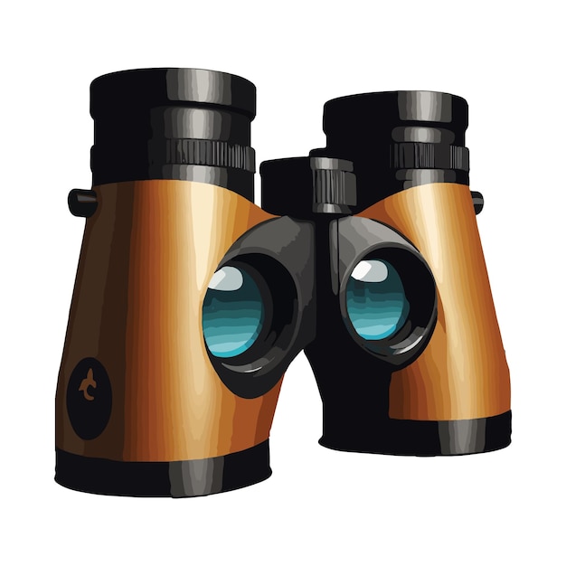 PSD vector design illustration of binoculars