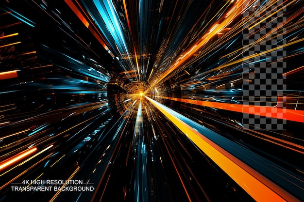 Vector Digital Speed Technology Abstract Background on Transparent Background