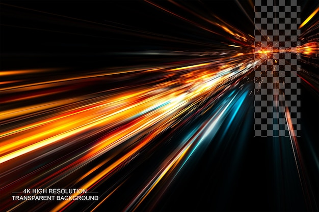 Vector Digital Speed Technology Abstract Background on Transparent Background