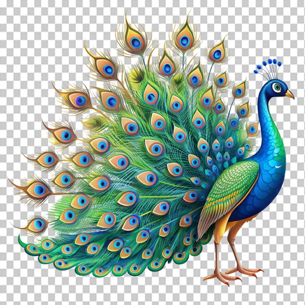 vector illustration of peacock