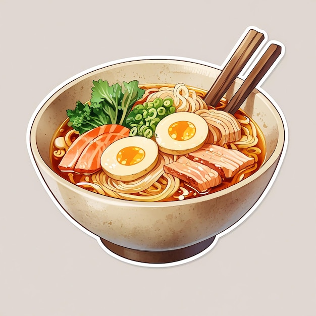 PSD vector ramen logo noodle ramyeon