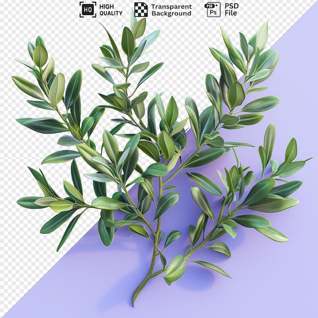 vector vector realistic olive branches on transparent background featuring green leaves of varying sizes