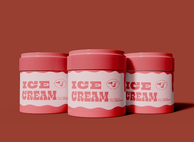 Vegan Ice Cream Mockup