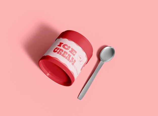 Vegan Ice Cream Mockup