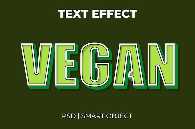 Vegan text effect