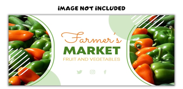 PSD vegetable banner design