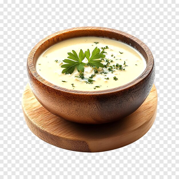 PSD vegetable cream soup isolated on a transparent background