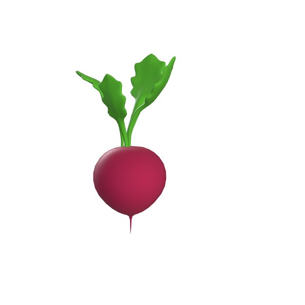 PSD vegetables 3d illustration