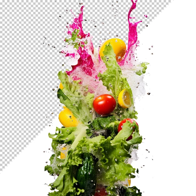 PSD vegetables isolated on transparent background