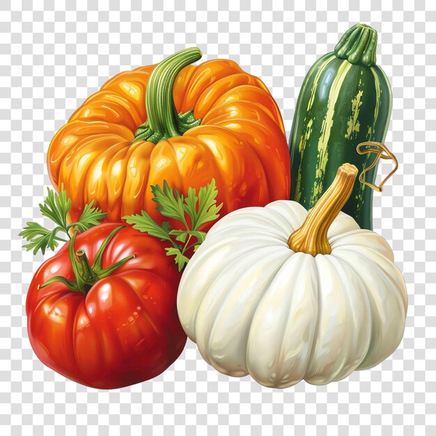 Vegetables transparent background realistic element