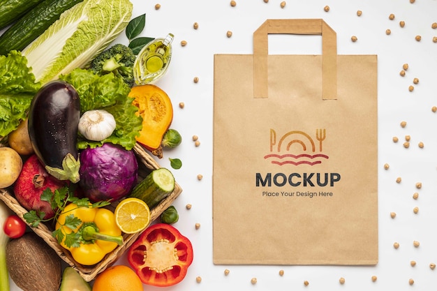 Veggie boom packaging mockup