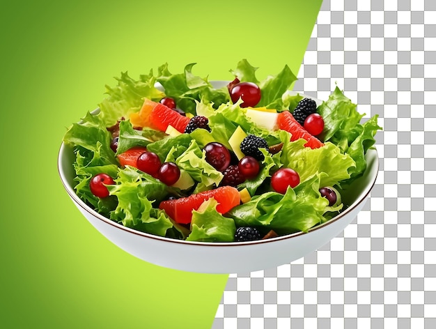 Vegitables salad with transparent background