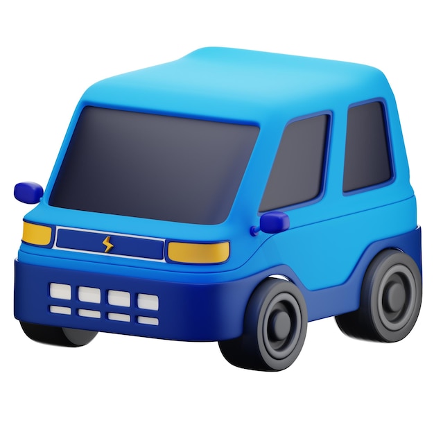 PSD vehicle public transportation 3d icon pack