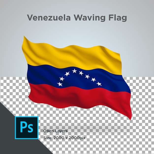 Venezuela Flag Wave Design Transparent 